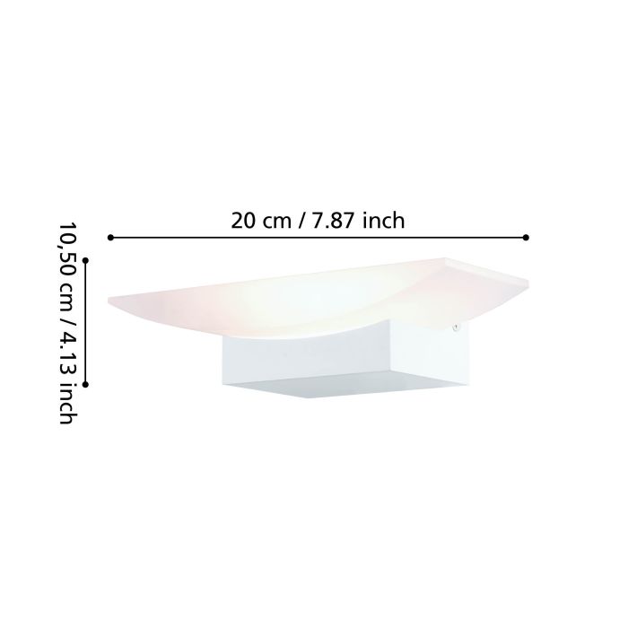 METRASS W/L 6W LED 3000K WHT