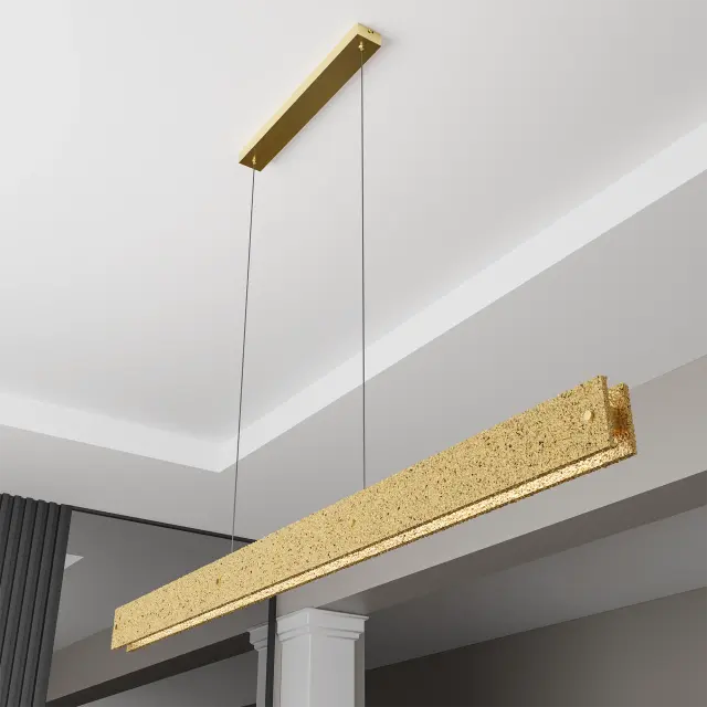Calibo Couas Textured Honeycomb 3CCT LED Linear Pendant - 2000mm