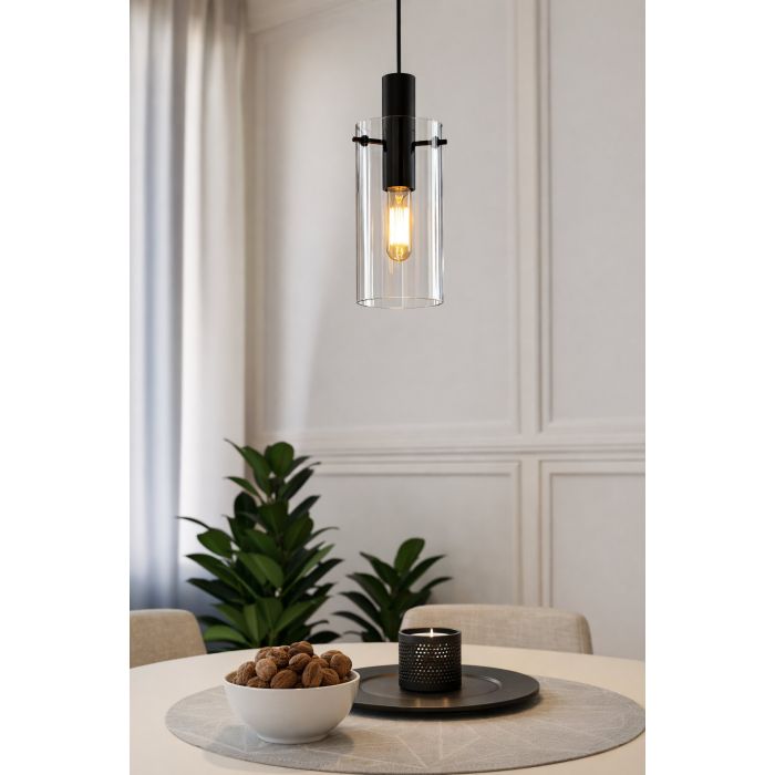 MONTEFINO H/L 1X60W E27 BLK/CLR