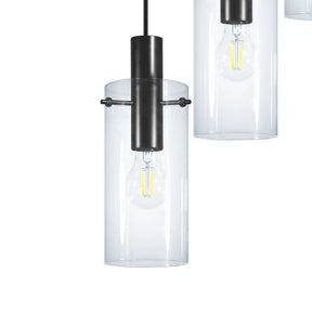 MONTEFINO H/L 5X60W E27 BLK/CLR