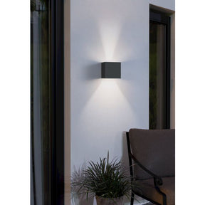 CALPINO EXT W/L 2X2.3W LED 3000K ANTH