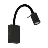 TAZZOLI W/L 3.5W LED 3000K BLK W/USB CHRG