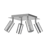 4 LIGHTS ON THE SQUARE PLATE TITANIUM