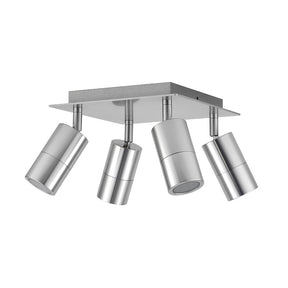 4 LIGHTS ON THE SQUARE PLATE TITANIUM