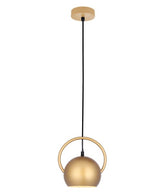 BELLA Pendant Es Matt Gold Dome - pendant - Lux Lighting