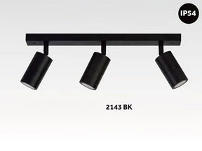 3 Lights Bar - Adjustable GU10 - Black - Spot Lights - Lux Lighting