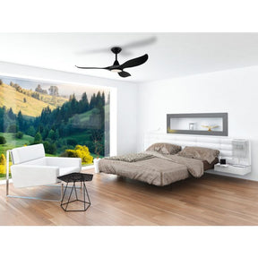 NOOSA 52 DC FAN 18W LED TRI-COL BLK