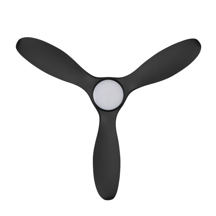 NOOSA 52 DC FAN 18W LED TRI-COL BLK
