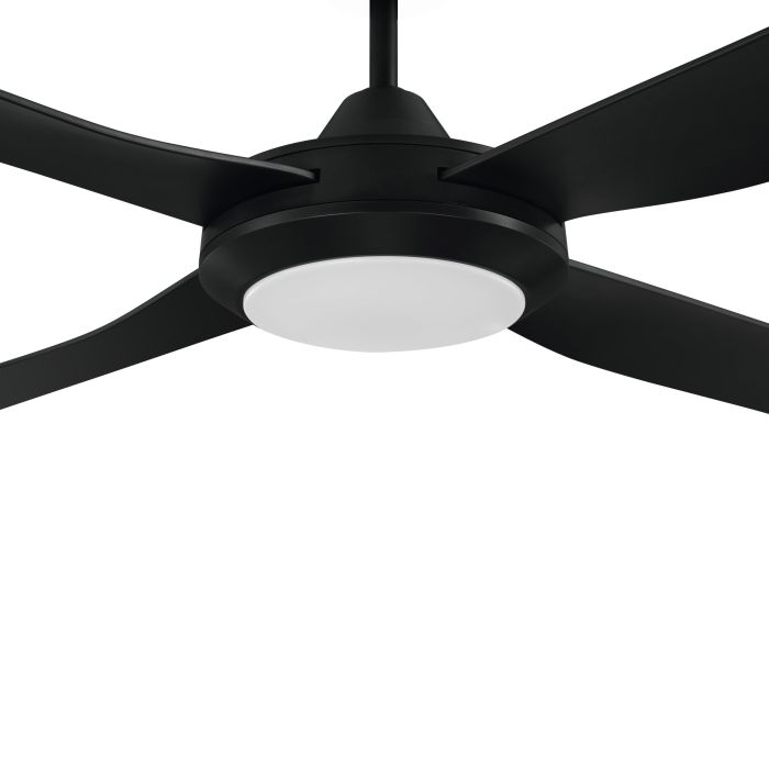 BONDI 52 AC FAN 20W LED TRI-COL BLK