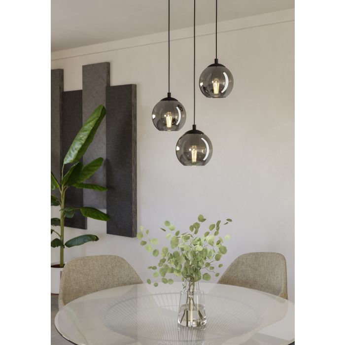 ARISCANI H/L 3X40W E27 BLK/BLK TR