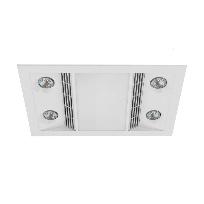 Blaze 3-in-1 Bathroom Heater, Exhaust Fan & LED Light White