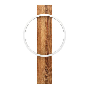 BOYAL W/L 12W LED 3000K BLK/RUSTIC WOOD