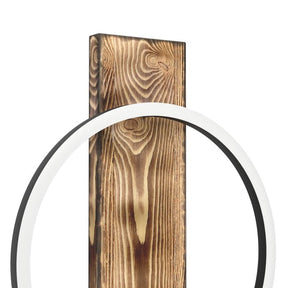 BOYAL W/L 12W LED 3000K BLK/RUSTIC WOOD