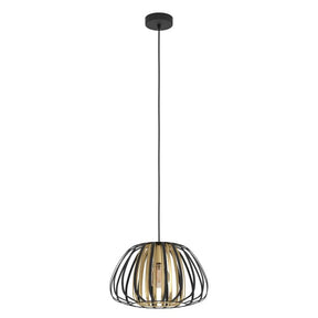 ENCINITOS H/L 1X40W E27 BLK/GLD LGE