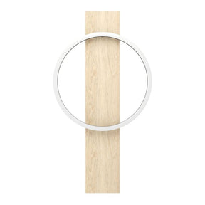 BOYAL W/L 12W LED 3000K BLK/NAT WOOD