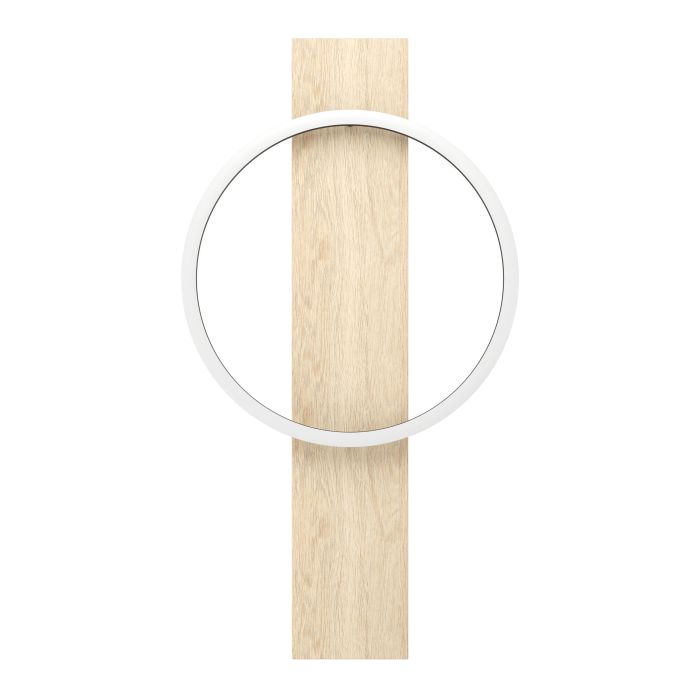 BOYAL W/L 12W LED 3000K BLK/NAT WOOD