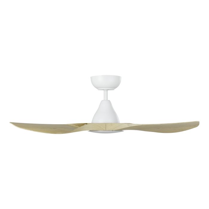 SURF 40 DC FAN LED TRI-COL OAK/WHT
