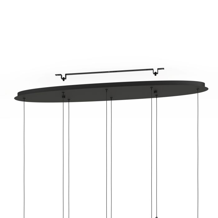 PARATEBUENO H/L 8X3W LED 3000K NKL NERO OBLONG
