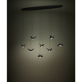 PARATEBUENO H/L 8X3W LED 3000K NKL NERO OBLONG