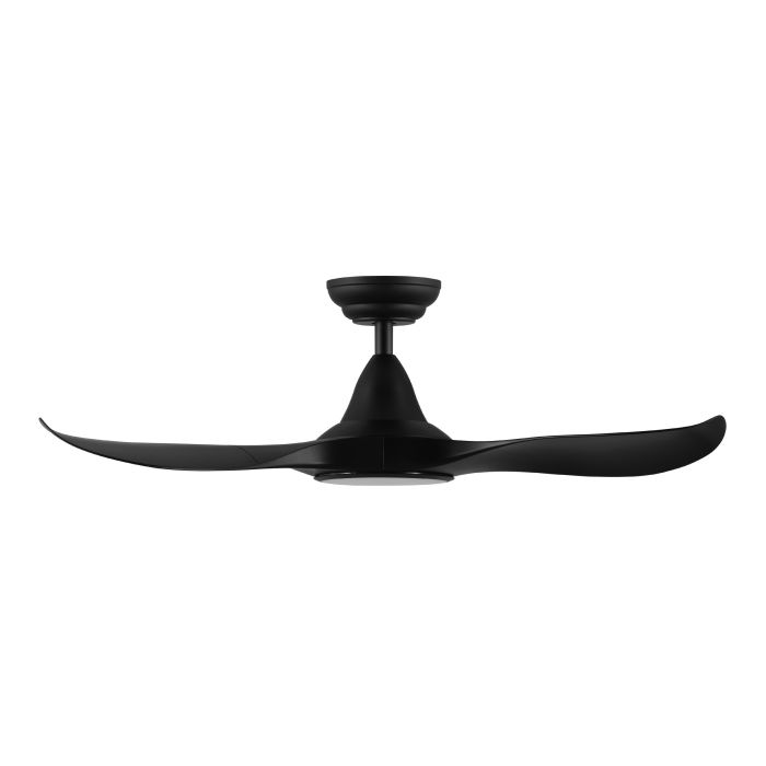 NOOSA 40 DC FAN 18W LED TRI-COL BLK