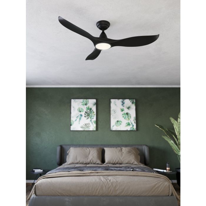 NOOSA 40 DC FAN 18W LED TRI-COL BLK