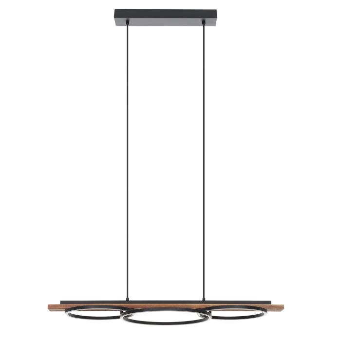 BOYAL H/L 40.5W LED 3000K BLK/RUSTIC WOOD