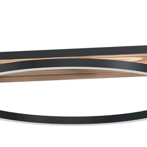 BOYAL H/L 40.5W LED 3000K BLK/RUSTIC WOOD