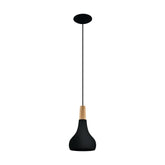 SABINAR H/L 1X60W E27 BLK SML 2M