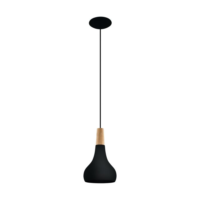 SABINAR H/L 1X60W E27 BLK SML 2M