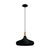 SABINAR H/L 1X60W E27 BLK LGE 2M