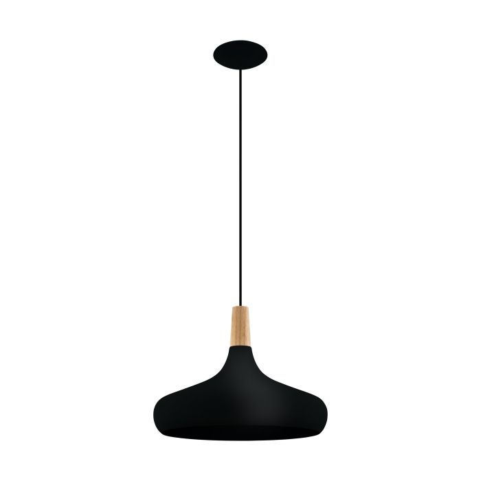 SABINAR H/L 1X60W E27 BLK LGE 2M