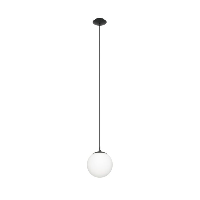 RONDO H/L 1X60W E27 BLK/OPAL 200MM 2M