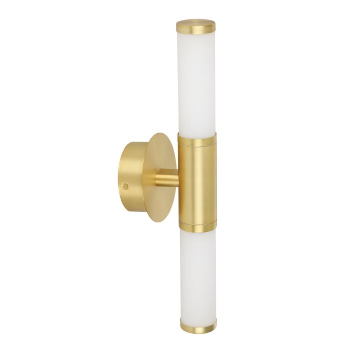 PALMERA 1 W/L 2X4.5W LED BRS MATT/OPAL