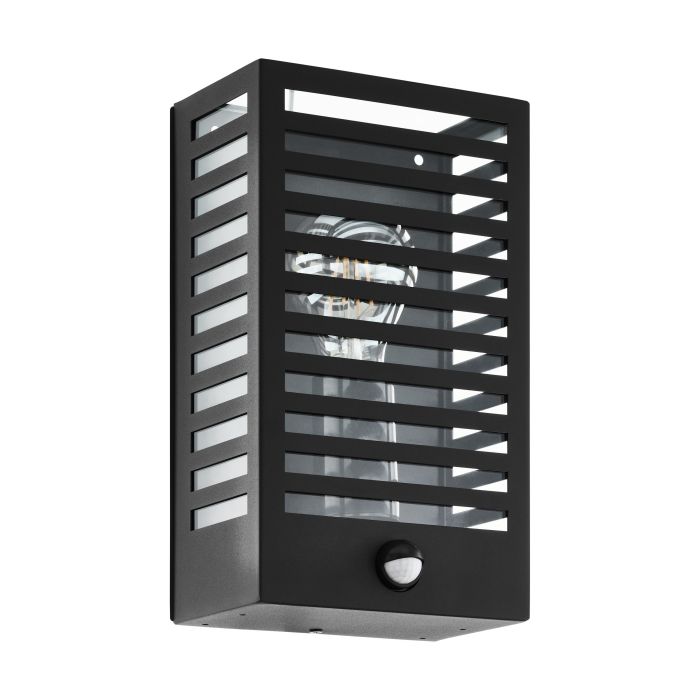ALAMONTE 3 EXT W/L 1X60W E27 BLK W/SENS