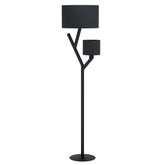 Balnario F/l 2x40w E27 Blk - Floor Lamp - Lux Lighting
