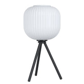 Mantunalle T/l 1x40w E27 Blk/opal - Table Lamp - Lux Lighting