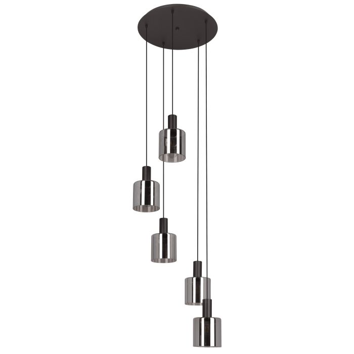 GOROSIBA H/L 5X40W E27 BLK/BLK TR