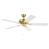 WAIKIKI 52 AC FAN BRS MATT/WHT