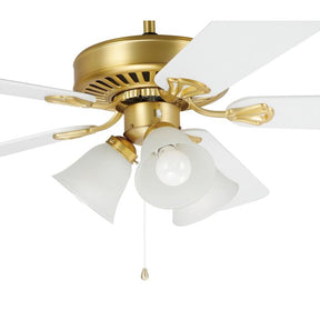 WAIKIKI FAN LT 3X40W BRS MATT/FR
