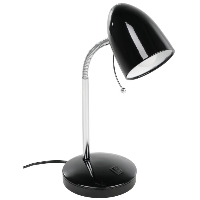 Lara T/l 1x10w E27 Blk W/usb Chrg - Table Lamp - Lux Lighting