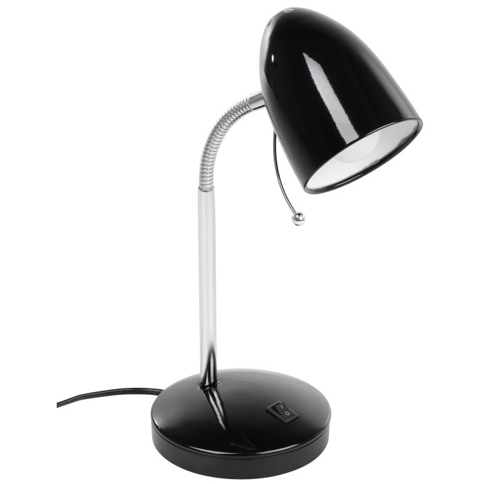 Lara T/l 1x10w E27 Blk W/usb Chrg - Table Lamp - Lux Lighting