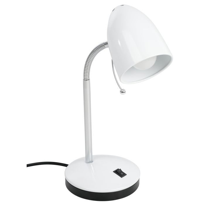 Lara T/l 1x10w E27 Wht W/usb Chrg - Table Lamp - Lux Lighting