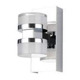 ROMENDO 2 W/L 2X5W LED TRI-COL CHR