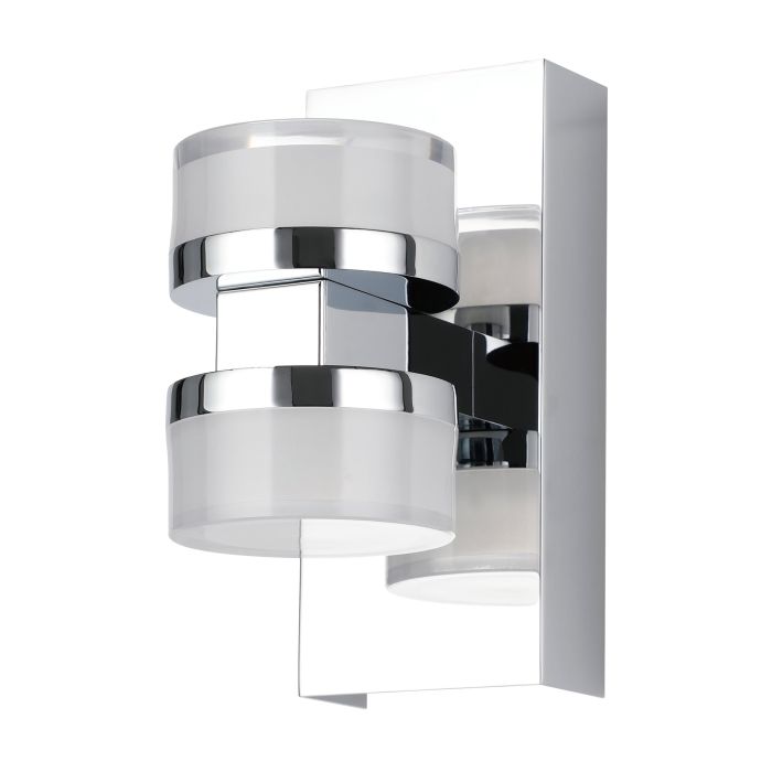 ROMENDO 2 W/L 2X5W LED TRI-COL CHR