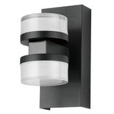 ROMENDO 2 W/L 2X5W LED TRI-COL BLK