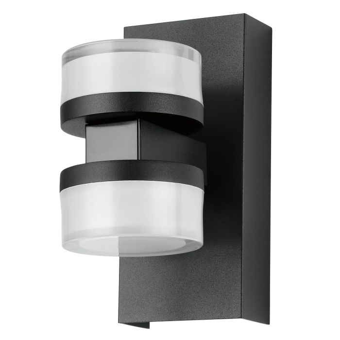 ROMENDO 2 W/L 2X5W LED TRI-COL BLK