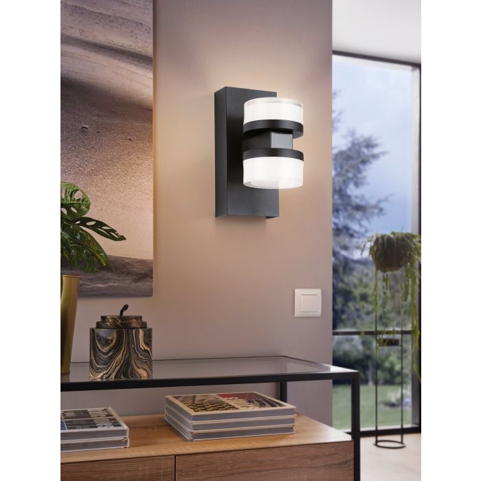 ROMENDO 2 W/L 2X5W LED TRI-COL BLK