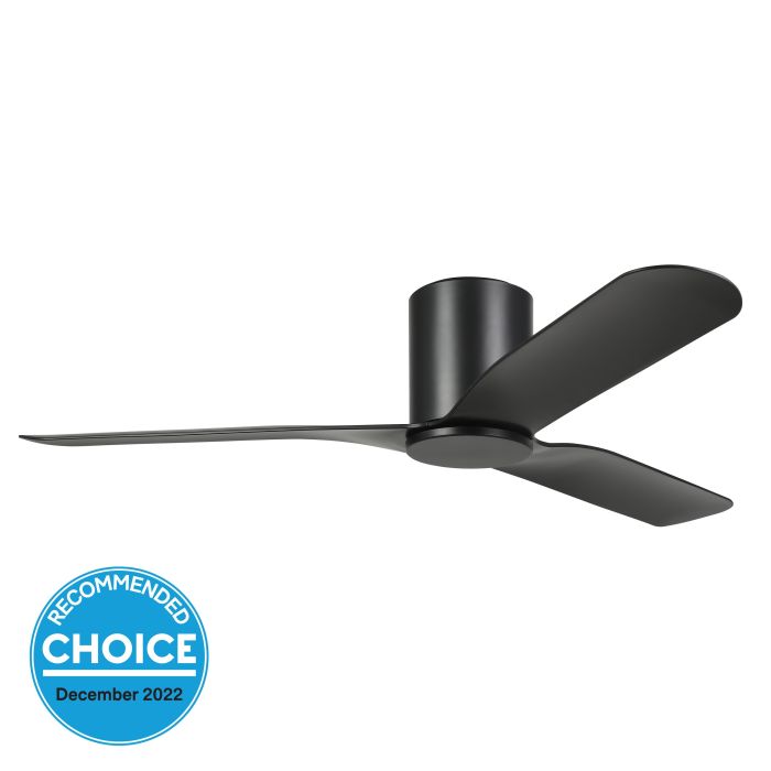 ILUKA 52 DC FAN BLK HUGGER