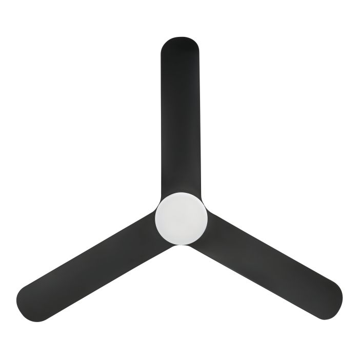 ILUKA 52 DC FAN 18W LED TRI-COL BLK HUGGER