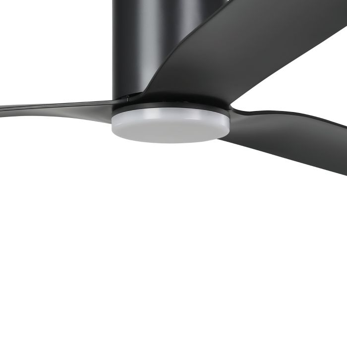 ILUKA 60 DC FAN 18W LED TRI-COL BLK HUGGER